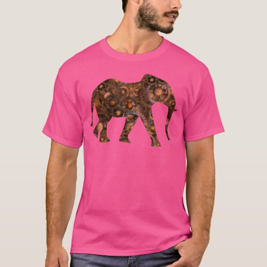 T-shirt Éléphant de Steampunk (Devant)