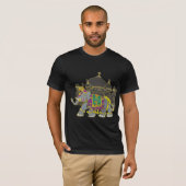 T-shirt Éléphant de Taj (Devant entier)