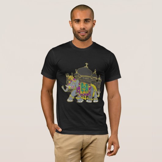 T-shirt Éléphant de Taj (Devant entier)