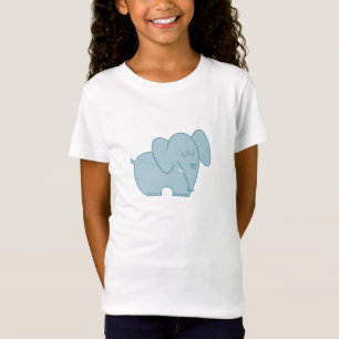 T-Shirt Eléphant doux (bleu)