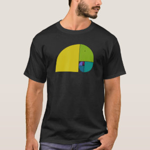 T-shirt Éléphant du nombre d'or Spirale de Fibonacci 1