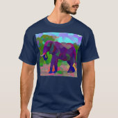 T-shirt Éléphant élégant (Devant)