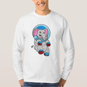 T-shirt Elephant en astronaute dans la sphère de verre