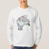 T-shirt Elephant en chef avec shaker de sel (Devant)