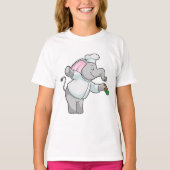 T-shirt Elephant en chef avec shaker de sel (Devant)