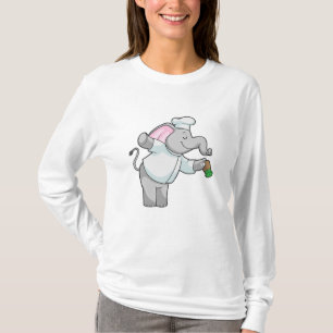 T-shirt Elephant en chef avec shaker de sel