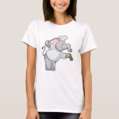 T-shirt Elephant en chef avec shaker de sel (Devant)