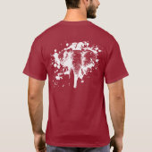 T-shirt Eléphant en colère en blanc (Dos)