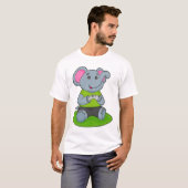 T-shirt Eléphant en Gamer (Devant entier)