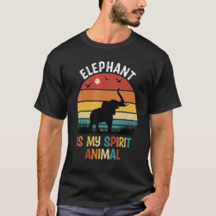 T-shirt Elephant Est Mon Esprit Animal Elephant
