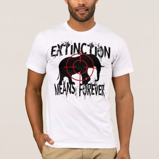 T-shirt Éléphant Extinction1 (Devant)