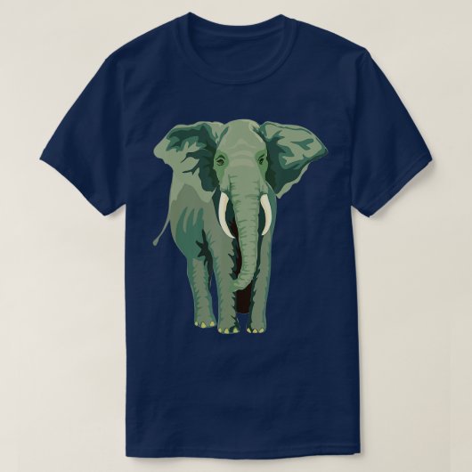 T-shirt Elephant Face Funny Funny Animal Face Lover  (Design devant)