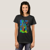 T-shirt Eléphant Face Pop Art (Devant entier)