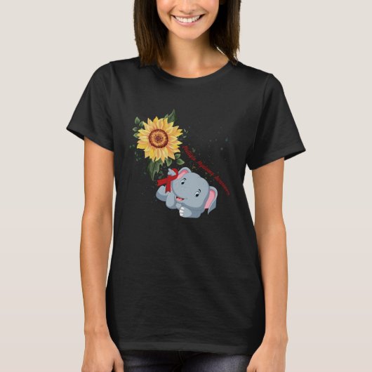 T-shirt Elephant Faith Hope Fight Love Multiple Myeloma Aw (Devant)