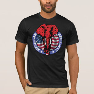 T-shirt Éléphant fort et républicain