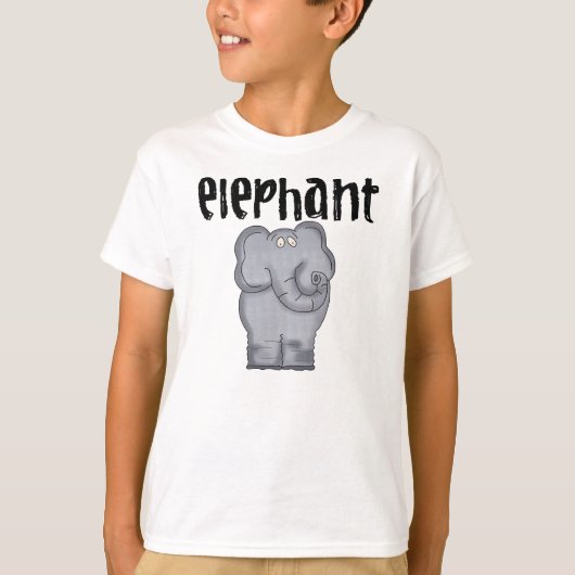 T-shirt Éléphant gris (Devant)