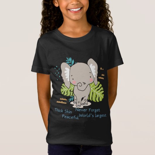 T-Shirt Eléphant - Gros Animal - Éduquer (Devant)