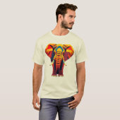 T-SHIRT elephant in beautiful African colors (Devant entier)