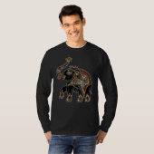 T-shirt Elephant Inde peint Eléphant (Devant entier)