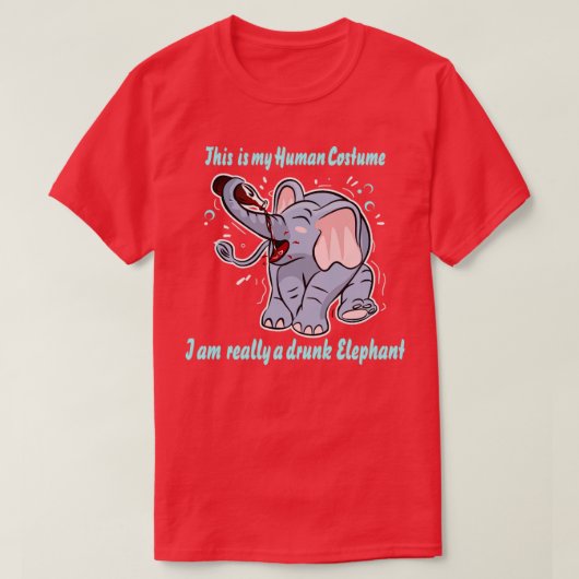 T-shirt Eléphant ivre (Design devant)