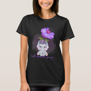 T-shirt Elephant Je Me Souviendrai Pour Vous Sunflower Hei