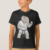 T-shirt Elephant Karate Arts martiaux (Devant)