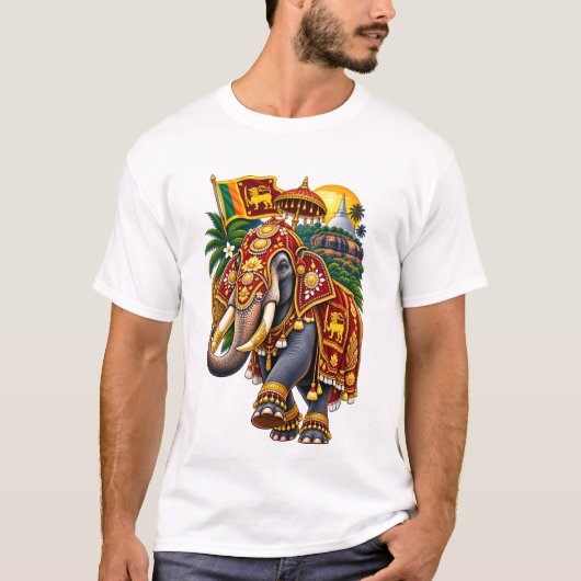 T-SHIRT ÉLÉPHANT LANKORA (Devant)
