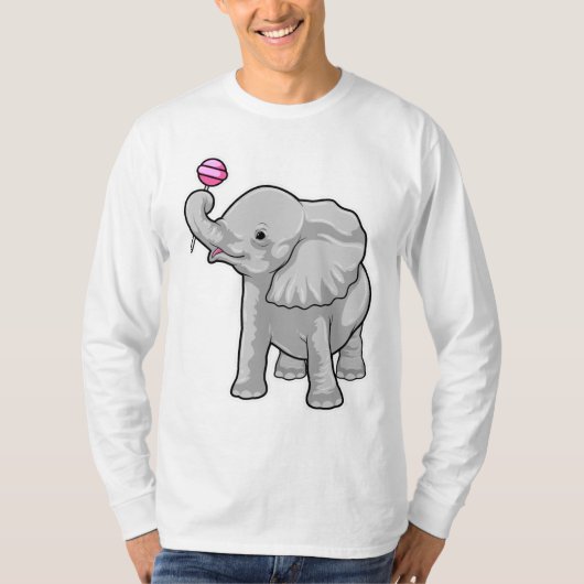 T-shirt Eléphant Lollipop (Devant)
