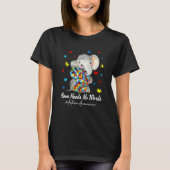 T-shirt Elephant Love Needs No Words Autism Awareness Puzz (Devant)