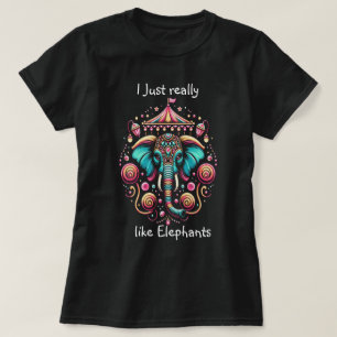 T-shirt Eléphant majestueux sous la canopée du cirque