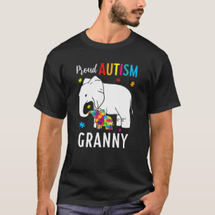 T-shirt Elephant Maman Autiste Enfants Fier Autisme Granny