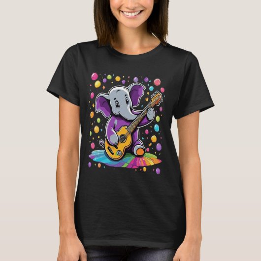 T-shirt Eléphant Mélodique : Un Anniversaire Musical (Devant)