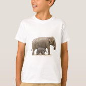 T-shirt Eléphant mère et bébé (Devant)