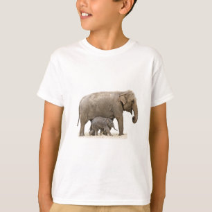 T-shirt Eléphant mère et bébé