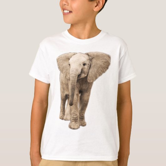 T-shirt Éléphant mignon de bébé (Devant)