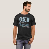 T-shirt Eléphant mignon observé foncé (Devant entier)