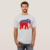 T-shirt Éléphant modernisé de GOP (Devant entier)