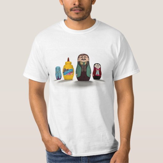 T-shirt Éléphant/moutarde/Teddy Roosevelt/chemise de (Devant)