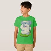 T-shirt Éléphant Mummy d'Halloween (Devant entier)