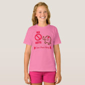 T-shirt Elephant No Nuts Peanut Allergy Cute (Devant entier)