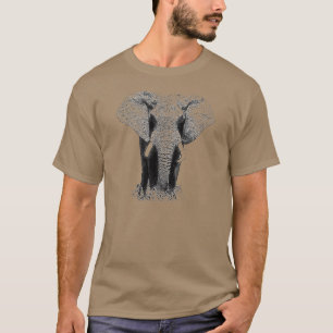 T-shirt Elephant - Oeuvre d'art animale