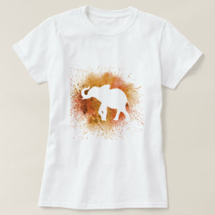 T-shirt Eléphant orange
