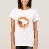 T-shirt Eléphant orange (Devant)