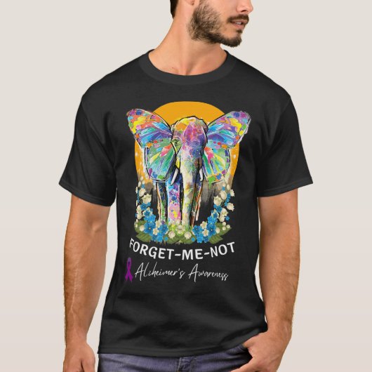 T-shirt Elephant Oublie-moi-pas la conscience de Heimer (Devant)