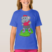 T-shirt Elephant Patinage en ligne Patins en ligne (Devant)