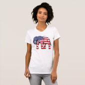 T-shirt Eléphant patriotique (Devant entier)
