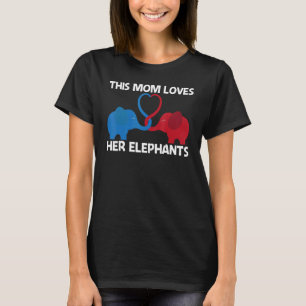 T-shirt Elephant Pour Maman Parc Sauvage Animal