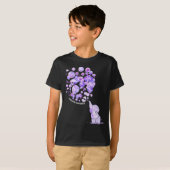 T-shirt Eléphant Poussant Des Lons Violets Surdose (Devant entier)