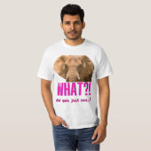 T-shirt Éléphant Qu'avez-vous dit? (Devant entier)