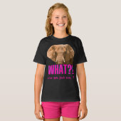 T-shirt Éléphant Qu'avez-vous dit? (Devant entier)